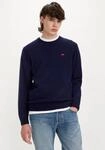 Wollpullover LEVI'S "ORIGINAL HM SWEATER", Herren, Gr. M, blau (dunkelblau), Strick,