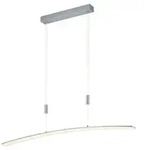B-LEUCHTEN LED Pendelleuchte NEW LOIRE, Silbergrau, Metall, H 150 cm,...