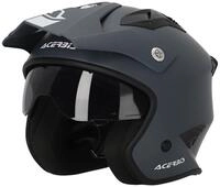 Acerbis Motorradhelm Aria 2023 Solid Jethelm, Integriertes Sonnenvisier