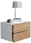 VCM Nachttisch Nachtkonsole Usal H. 30 x B. 45 x T. 32 cm, Nachtschrank,