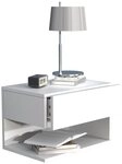 VCM Nachttisch Nachtkonsole Usal H. 30 x B. 45 x T. 32 cm, Nachtschrank,