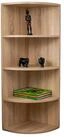 Coemo Standregal CORNER 120, Natur 4 F&auml;cher Eckregal 40x40x120 cm Regal aus...