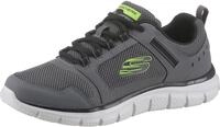 Sneaker SKECHERS "TRACK-KNOCKHILL", Herren, Gr. 39, grau (grau, schwarz), Leder,