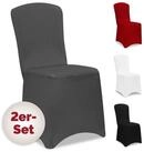 Detex Stuhlhusse, 2er Set Stretch Hussen f&uuml;r St&uuml;hle OEKO-TEX &Uuml;berwurf Hochzeit