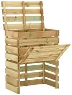 vidaXL Komposter 400 L Lattenrost-Komposter 80x50x100 cm Impr&auml;gniertes...