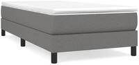 vidaXL Bettgestell, Bettrahmen Dunkelgrau 100x200 cm Stoff