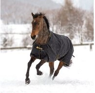 Bucas Pferde-Thermodecke Bucas Irish Turnout Extra 300g - black/gold