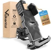 Valkental Handy-Halterung PhoneFix Fahrrad, (f&uuml;r Lenker, werkzeugfrei...