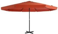 vidaXL Sonnenschirm Sonnenschirm Aluminium-Mast 500 cm Terrakotta-Rot