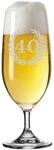 Bierglas LUXENTU "Biertulpe Pilsglas mit Gravur 40. Jubil&auml;um 360 ml...