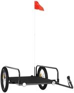 vidaXL Fahrradkinderanh&auml;nger 135 x 70 x 37 cm Fahrradanh&auml;nger Cargo Schwarz