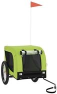 vidaXL Fahrradhundeanh&auml;nger 45 kg Fahrradanh&auml;nger Hunde Gr&uuml;n und Schwarz