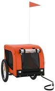 vidaXL Fahrradhundeanh&auml;nger 45 kg Fahrradanh&auml;nger Hunde Orange und Schwarz