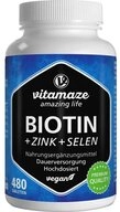 Vitamaze BIOTIN 10 mg hochdosiert+Zink+Selen Tabletten Tabletten, 480 St.