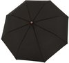 doppler® Taschenregenschirm nature Magic, simple black, aus recyceltem...