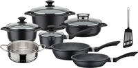 GSW Topf-Set Gourmet Granit, Aluminiumguss (Set, 12-tlg., Kochtopf 20/24,...