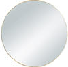 Mirrors and More Runder Wandspiegel MILA mit Metallrahmen in Gold Ø50cm
