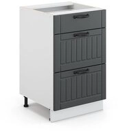 Vicco Unterschrank Fame-Line, Anthrazit/Wei&szlig;, 50 cm ohne Arbeitsplatte (1-St)
