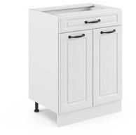 Vicco Unterschrank R-Line, Wei&szlig; Landhaus/Wei&szlig;, 60 cm mit Schublade, ohne