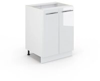 Vicco Unterschrank Fame-Line, Wei&szlig; Hochglanz/Wei&szlig;, 60 cm ohne Arbeitsplatte...