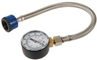 Wasserz&auml;hler Wasserdruckmesser mit Edelstahlschlauch 0&ndash;11 bar