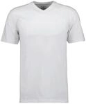 T-Shirt RAGMAN, Herren, Gr. XXL, wei&szlig;, Jersey, Baumwolle, regular fit, V-Ausschnitt,