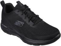 Sneaker SKECHERS "SUMMITS-TORRE", Herren, Gr. 40, schwarz (schwarz uni), Textil,