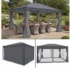 MCW Pergola Calpe-4x3, BxTxH: 394x273x273 cm, mit Seitenwand und Moskitonetz,