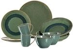 Geschirr-Set LEONARDO "Tafelservice Matera 10er Set", gr&uuml;n, 10, Keramik,