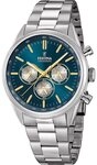 Festina Quarzuhr Festina F16820/C Timeless Chronograph Herrenuhr 44mm 5ATM Festina