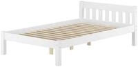 ERST-HOLZ Massivholzbett Stabiles Einzelbett Futonbett Massivholzbett 120 x 200...