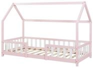 en.casa Kinderbett, &raquo;Sisimiut&laquo; Haus-Optik mit Rausfallschutz 90x200cm...