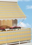 Angerer Freizeitm&ouml;bel Klemmmarkise gelb-grau, Ausfall: 150 cm, versch. Breiten