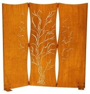 HOME DELUXE Sichtschutzelement >>Sichtschutz TREEFLOW<<, 3-teilig (nicht...