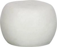 WOOOD Beistelltisch Pebble Fiberclay in Betonoptik mit organischer Rundung,
