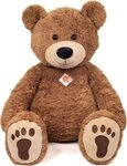 Teddy Hermann&reg; Kuscheltier Teddy sitzend, braun, 75 cm, mit aufgestickten...