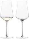 Zwiesel Glas Wei&szlig;weinglas Duo Wei&szlig;weingl&auml;ser 381 ml 2er Set, 2-tlg., Glas