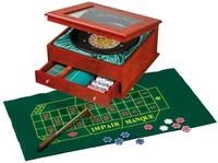 Philos Spiel Philos 3706 - Roulette Set, exklusive Holzbox mit Aufbewahrungsfach