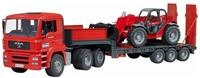 Bruder&reg; Spielzeug-LKW bruder MAN TGA Tieflader mit Manitou Teleskoplader MLT...