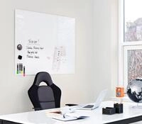 FRANKEN Wandtafel Glasmagnetboard 60x45cm wei&szlig;