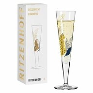 Ritzenhoff Champagnerglas Goldnacht 033, Kristallglas, Made in Germany