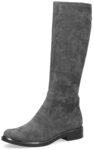 Caprice Schlupfstiefel, Blockabsatz, Langschaftstiefel in klassischer Linie, XS