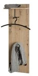 HAKU Garderobenpaneel Haku Wandgarderobe eiche-schwarz
