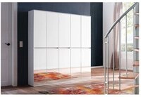 trendteam Spiegelschrank Spiegelschrank Garderobenschrank Flurschrank Wei&szlig; 185...