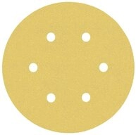 BOSCH Schleifpapier Schleifpapier mit 6&nbsp;L&ouml;chern f&uuml;r Exzenterschleifer,...