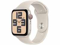 Apple Watch SE GPS Aluminium 44 mm + Cellular M/L Smartwatch (4,4 cm/1,73 Zoll,...