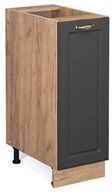 Vicco Apothekerschrank Fame-Line, Anthrazit-Gold/Goldkraft Eiche, 30 cm ohne