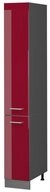Vicco Hochschrank R-Line, Rot Hochglanz/Anthrazit, 30 cm (1-St)