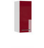 VICCO Hängeschrank Fame-Line 30 cm Weiß/Bordeaux-Rot Hochglanz modern