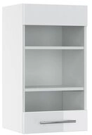 Vicco Glash&auml;ngeschrank Fame-Line, Wei&szlig; Hochglanz/Wei&szlig;, 40 cm (1-St)